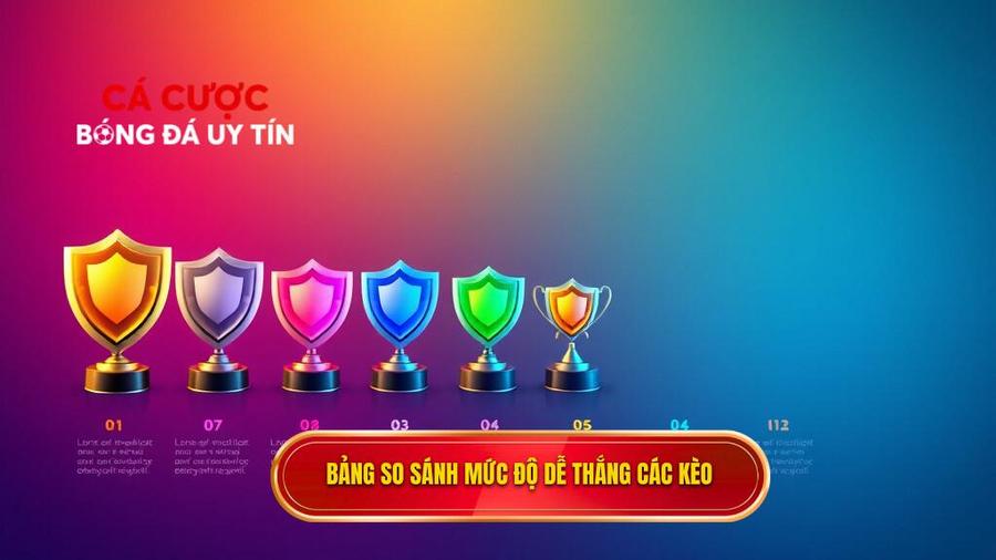 Bảng so sánh các loại kèo dựa trên mức độ dễ thắng