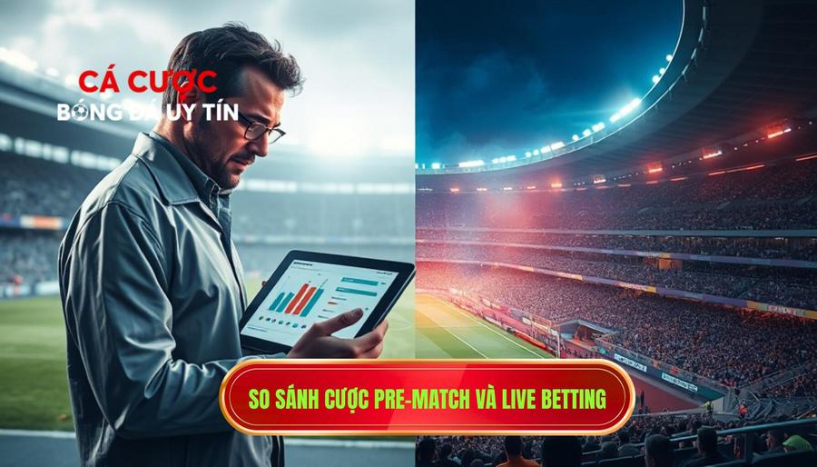 1. So sánh cược Pre-match và Live betting